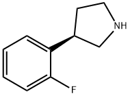 (R)-3-(2-fluorophenyl)pyrrolidine Struktur