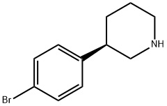 (3R)-3-(4-Bromophenyl)piperidine Struktur