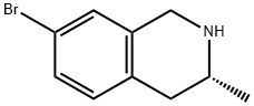 (3R)-7-bromo-3-methyl-1,2,3,4-tetrahydroisoquinoline Struktur