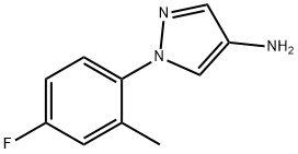 4-Amino-1-(2-methyl-4-fluorophenyl)pyrazole Struktur