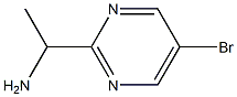 1-(5-bromopyrimidin-2-yl)ethan-1-amine Struktur