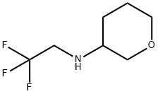 N-(2,2,2-trifluoroethyl)oxan-3-amine Struktur