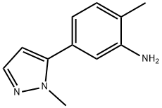 2-methyl-5-(1-methyl-1H-pyrazol-5-yl)aniline Struktur