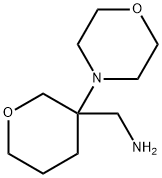 2H-Pyran-3-methanamine, tetrahydro-3-(4-morpholinyl)- Struktur