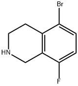 5-溴-8-氟-1,2,3,4-四氫異喹啉, 1342747-87-8, 結(jié)構(gòu)式