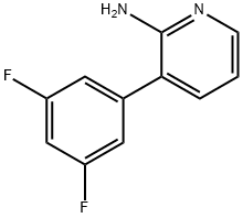 2-AMINO-3-(3,5-DIFLUOROPHENYL)PYRIDINE Struktur