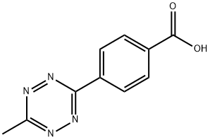 Benzoic acid, 4-(6-methyl-1,2,4,5-tetrazin-3-yl)- Struktur