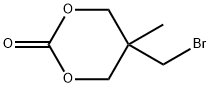 5-(bromomethyl)-5-methyl-1,3-dioxan-2-one Struktur