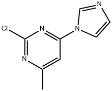 2-Chloro-4-(1H-imidazol-1-yl)-6-methylpyrimidine Struktur