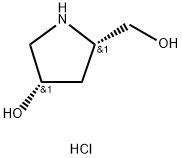 (3S,5S)-5-(hydroxymethyl)pyrrolidin-3-ol hydrochloride Struktur