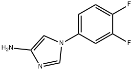 4-Amino-1-(3,4-difluorophenyl)imidazole Struktur