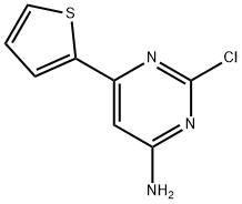 2-Chloro-4-amino-6-(2-thienyl)pyrimidine Struktur