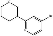 4-Bromo-2-(3-tetrahydropyranyl)pyridine Struktur