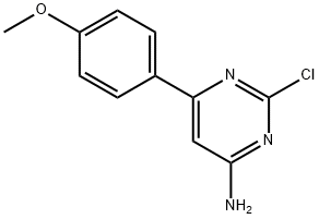 2-Chloro-4-amino-6-(4-methoxyphenyl)pyrimidine Struktur