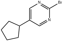 2-Bromo-5-cyclopentylpyrimidine Struktur