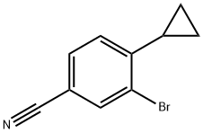 3-bromo-4-cyclopropylbenzonitrile Struktur