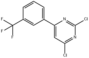 2,4-Dichloro-6-(3-trifluoromethylphenyl)pyrimidine Struktur