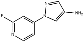 4-Amino-1-(2-fluoro-4-pyridyl)pyrazole Struktur