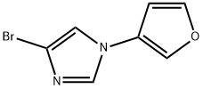 4-Bromo-1-(3-furyl)-1H-imidazole Struktur