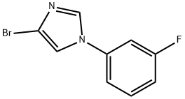 4-Bromo-1-(3-fluorophenyl)-1H-imidazole Struktur