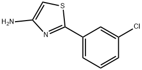 4-Amino-2-(3-chlorophenyl)thiazole Struktur