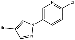 4-Bromo-1-(6-chloro-3-pyridyl)pyrazole Struktur