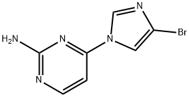 1-(2-Amino-4-pyrimidyl)-4-bromoimidazole Struktur