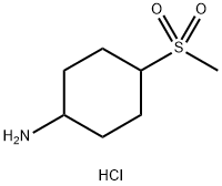 4-methanesulfonylcyclohexan-1-amine hydrochloride Struktur