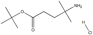 tert-butyl 4-amino-4-methylpentanoate hydrochloride Struktur