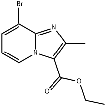 ethyl 8-bromo-2-methylimidazo[1,2-a]pyridine-3-carboxylate Struktur