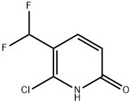 2(1H)-Pyridinone, 6-chloro-5-(difluoromethyl)- Struktur