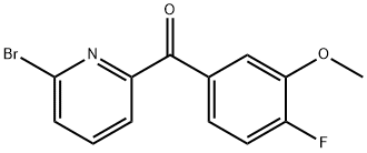 (6-bromopyridin-2-yl)(4-fluoro-3-methoxyphenyl)methanone Struktur