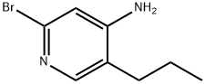 2-Bromo-4-amino-5-(n-propyl)pyridine Struktur