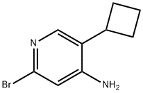 2-Bromo-4-amino-5-(cyclobutyl)pyridine Struktur