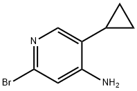 2-Bromo-4-amino-5-(cyclopropyl)pyridine Struktur