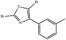 2,5-Dibromo-4-(3-tolyl)thiazole Struktur