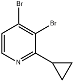 3,4-Dibromo-2-cyclopropylpyridine Struktur