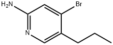 2-Amino-4-bromo-5-(n-propyl)pyridine Struktur