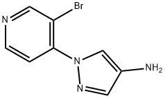 4-Amino-1-(3-bromo-4-pyridyl)pyrazole Struktur