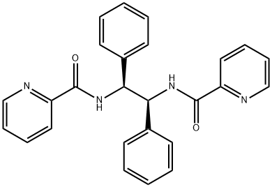 2-Pyridinecarboxamide, N,N'-[(1S,2S)-1,2-diphenyl-1,2-ethanediyl]bis- Struktur