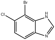 4-Bromo-5-chloro-1H-benzimidazole Struktur