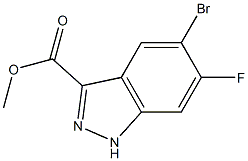 methyl 5-bromo-6-fluoro-1H-indazole-3-carboxylate Struktur