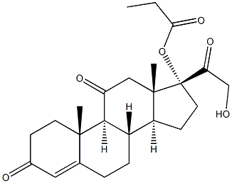 cortisone 17-propionate Struktur