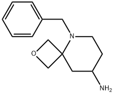 2-Oxa-5-azaspiro[3.5]nonan-8-amine, 5-(phenylmethyl)- Struktur