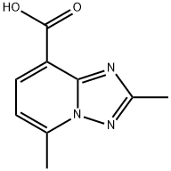 2,5-dimethyl-[1,2,4]triazolo[1,5-a]pyridine-8-carboxylic acid Struktur