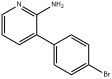 3-(4-BROMOPHENYL)PYRIDIN-2-AMINE Struktur