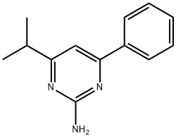 2-Amino-4-phenyl-6-(iso-propyl)pyrimidine Struktur