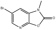 6-bromo-1-methyloxazolo[5,4-b]pyridin-2(1H)-one Struktur