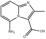 5-amino-2-methylimidazo[1,2-a]pyridine-3-carboxylic acid Struktur