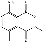 3-Amino-6-methyl-2-nitro-benzoic acid methyl ester Struktur